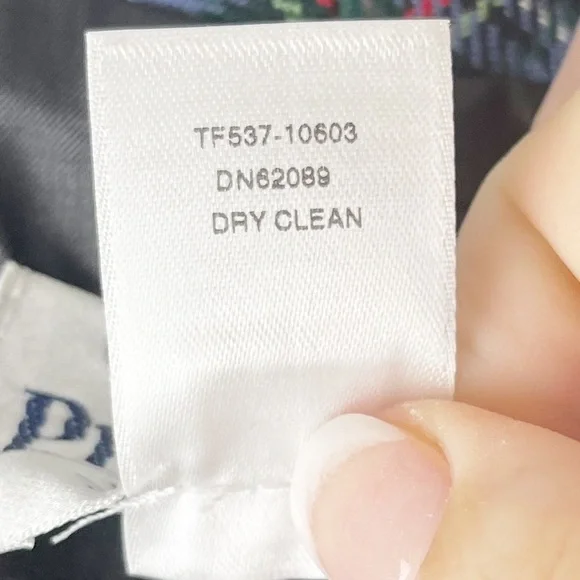 Vintage Pendleton Blue Plaid Virgin Wool Dainty Feminine Cropped Blazer Size 14 - Picture 5 of 8